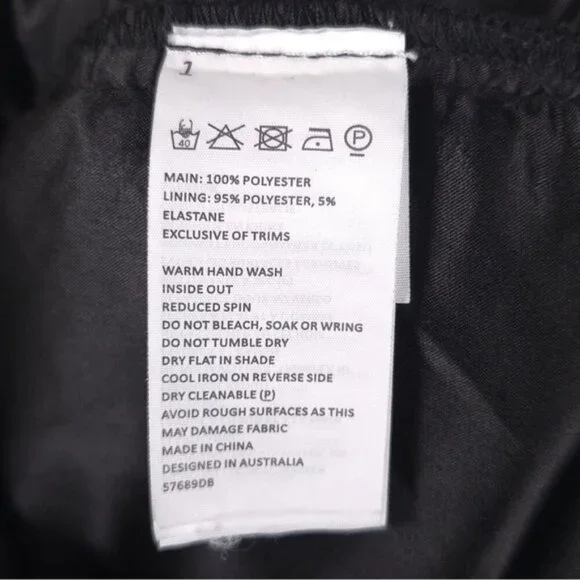 Bardot Women's Black Leaf Lace‎ Overlay Liana Sleeveless Midi Dress Size 6